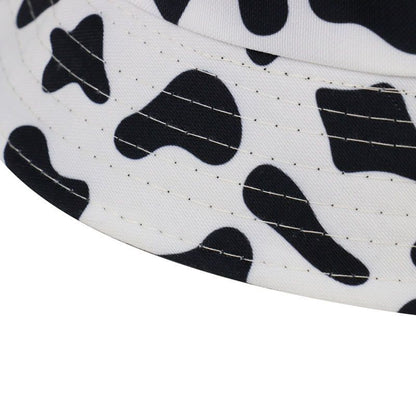 Hat Print Cow Bucket Milk
