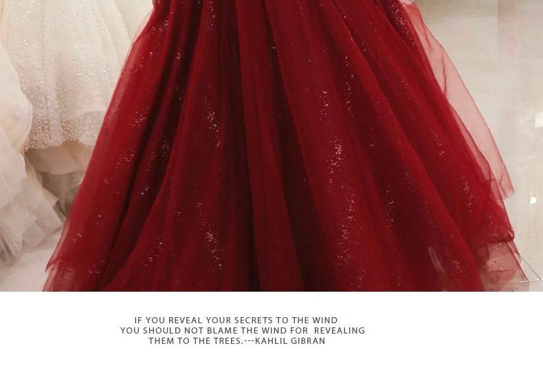 Off Shoulder Mesh A-Line Gown