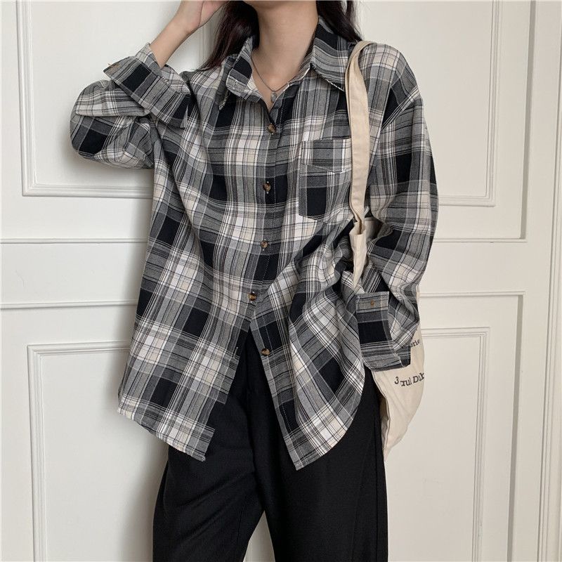 Long Sleeve Plaid Shirt