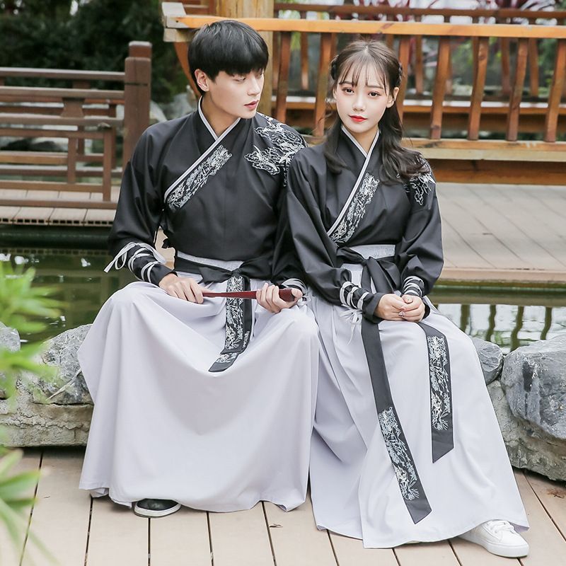 Dragon Embroidered Hanfu Costume / Hanfu Jacket