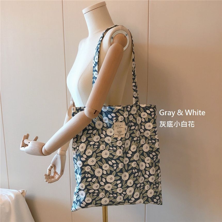 Sac fourre-tout à imprimé floral