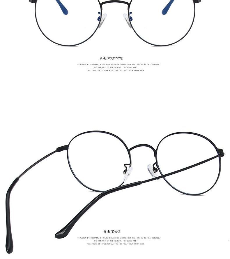 Round Frame Blue Light-Blocking Glasses