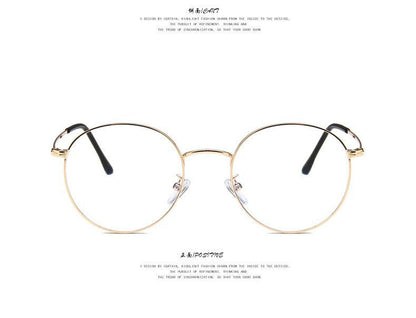Round Frame Blue Light-Blocking Glasses
