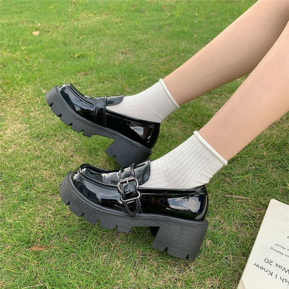 Platform Patent Loafers