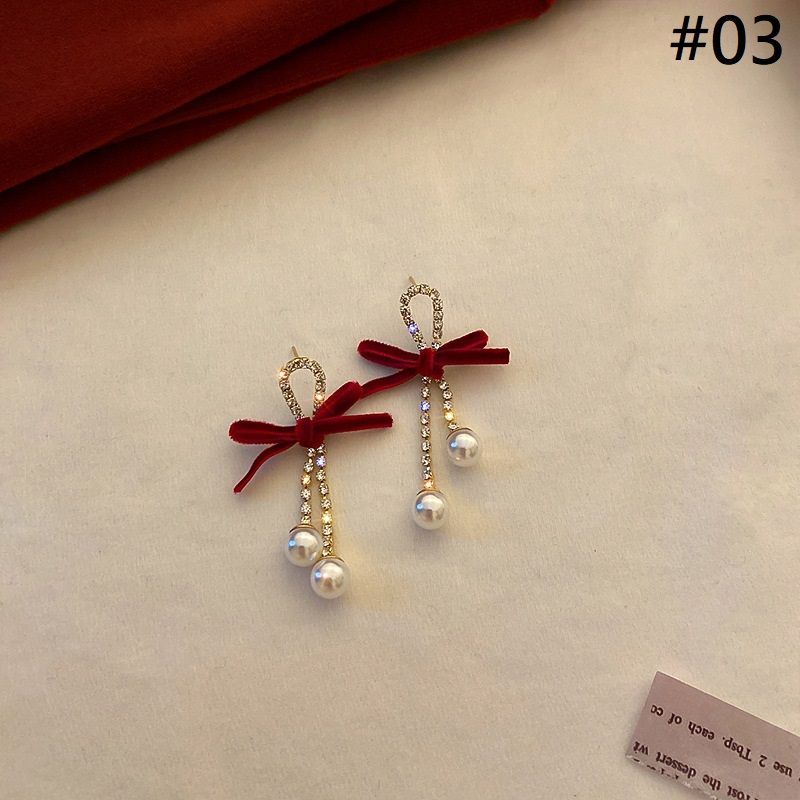 Petal / Faux Pearl / Alloy Earring (various designs)