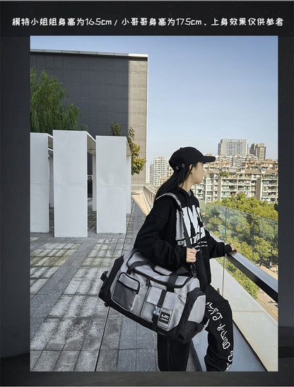 Two-Tone Nylon Carryall Bag