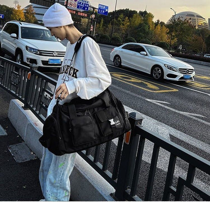 Two-Tone Nylon Carryall Bag