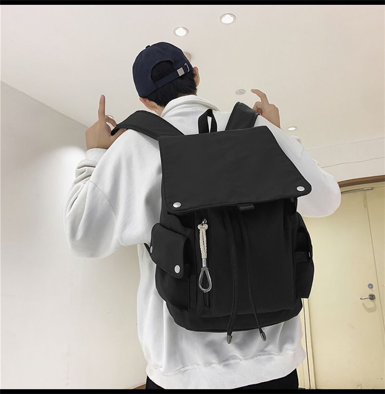 Drawstring Nylon Backpack