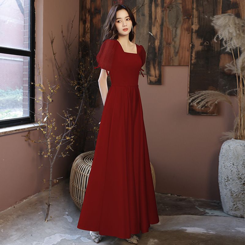 Lace Panel A-Line Cocktail Dress / Evening Gown