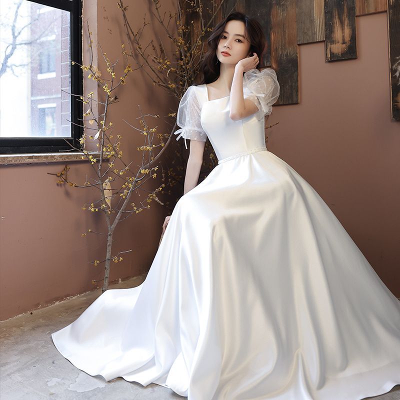 Lace Panel A-Line Cocktail Dress / Evening Gown