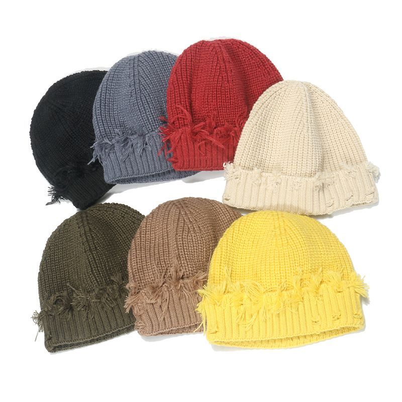 Distressed Knit Beanie