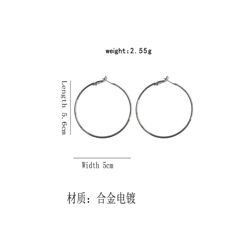 Alloy Hoop Earring