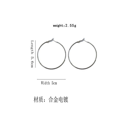 Alloy Hoop Earring