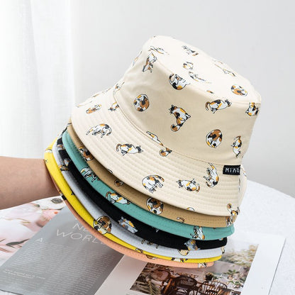 Cat Reversible Bucket Hat