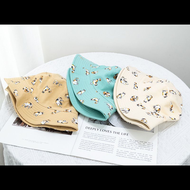 Cat Reversible Bucket Hat