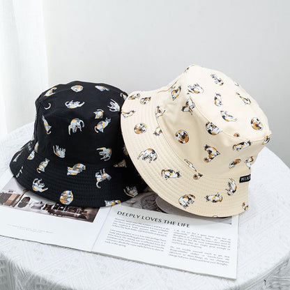 Cat Reversible Bucket Hat