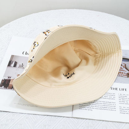 Cat Reversible Bucket Hat
