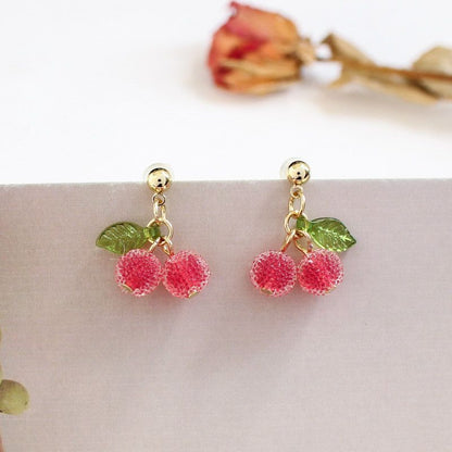 Cherry Drop Earring