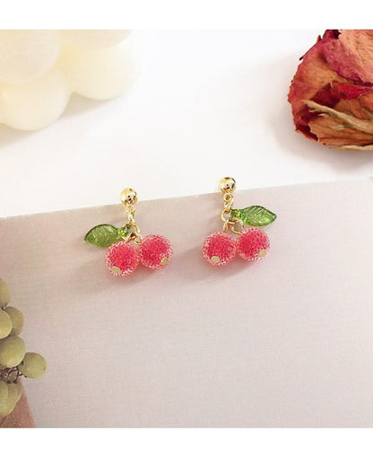 Cherry Drop Earring