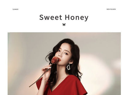 Short-Sleeve V-Neck Tiered Mermaid Gown (Various Designs)