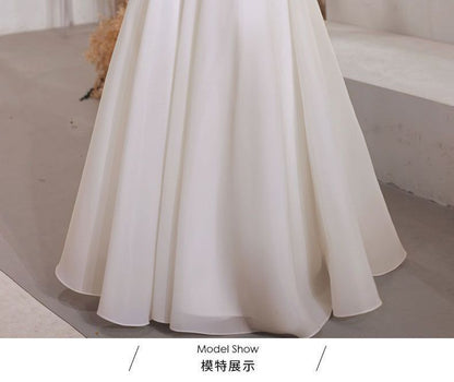 Wedding Off-Shoulder Gown A-Line Bow