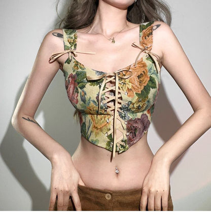 Floral Corset Top