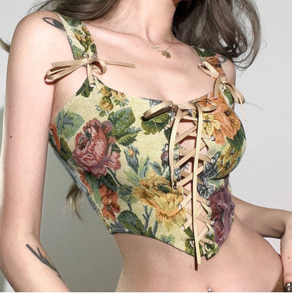 Floral Corset Top