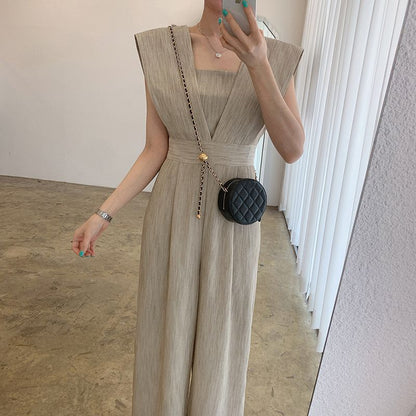 Sleeveless Wide Leg Jumpsuit