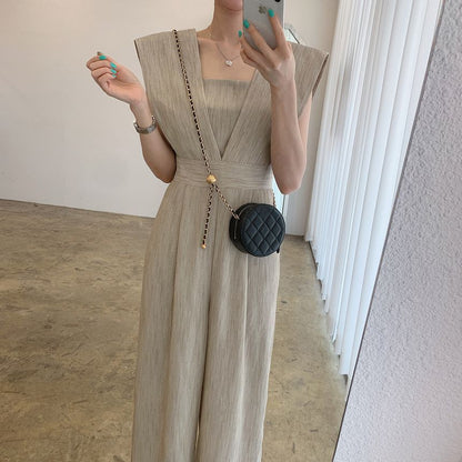 Sleeveless Wide Leg Jumpsuit