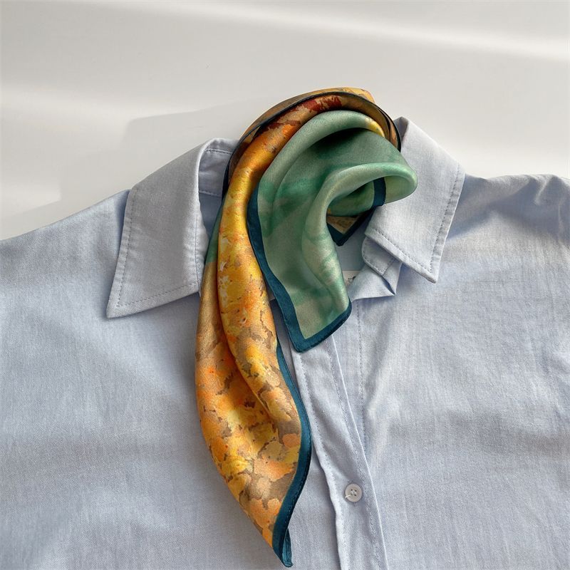 (various Print designs) Silk Scarf