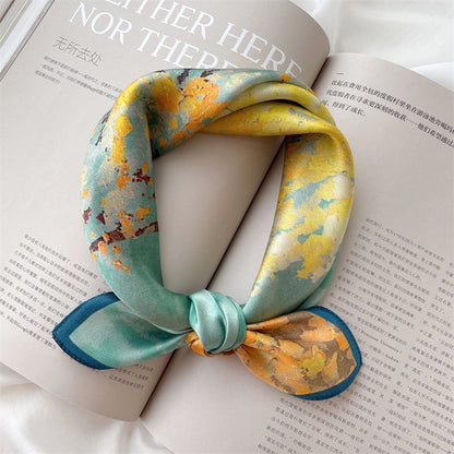 (various Print designs) Silk Scarf