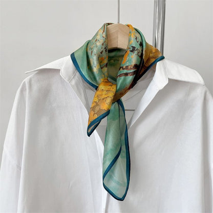 (various Print designs) Silk Scarf