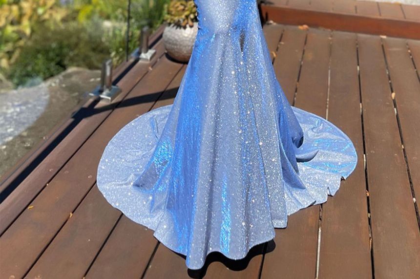 Gown Mermaid Evening Glitter