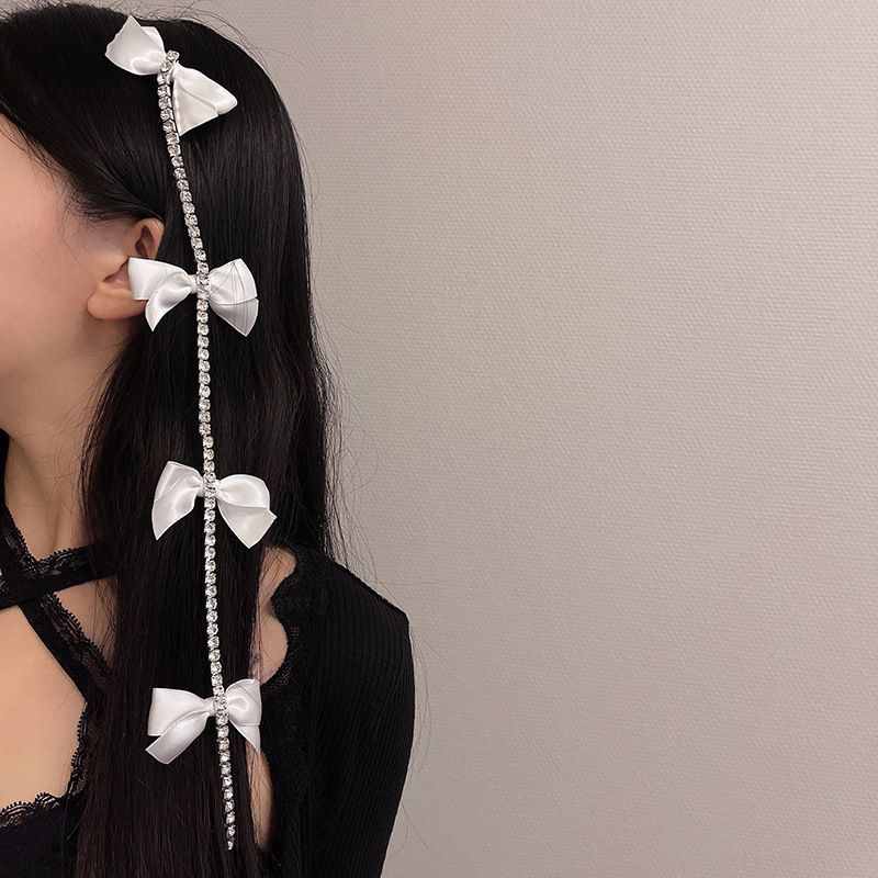 Bow Rhinestone Hair Clip