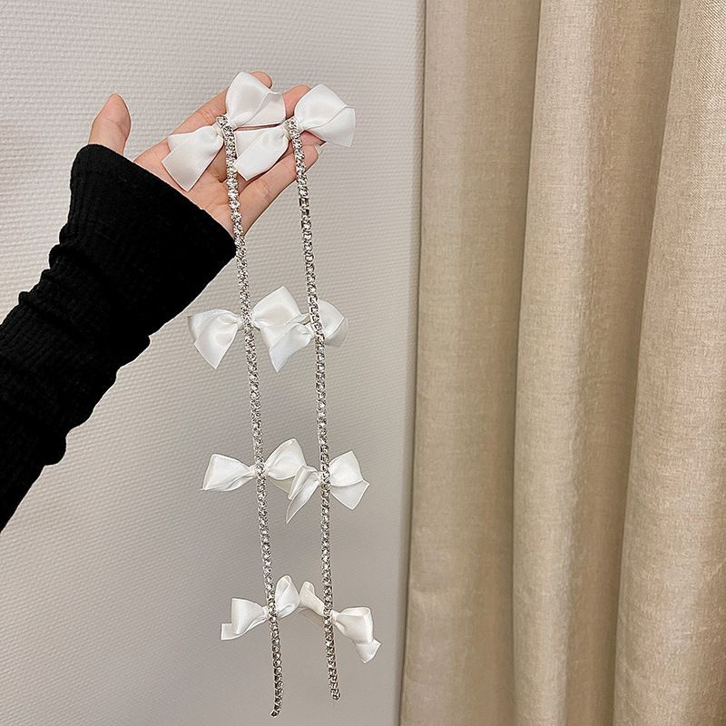 Bow Rhinestone Hair Clip