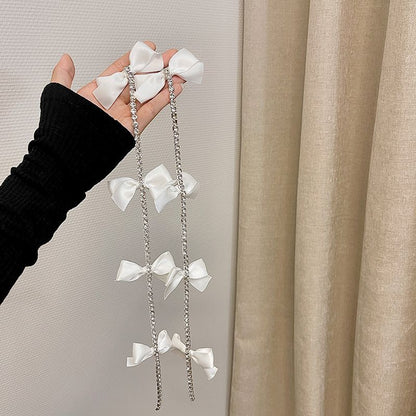 Bow Rhinestone Hair Clip