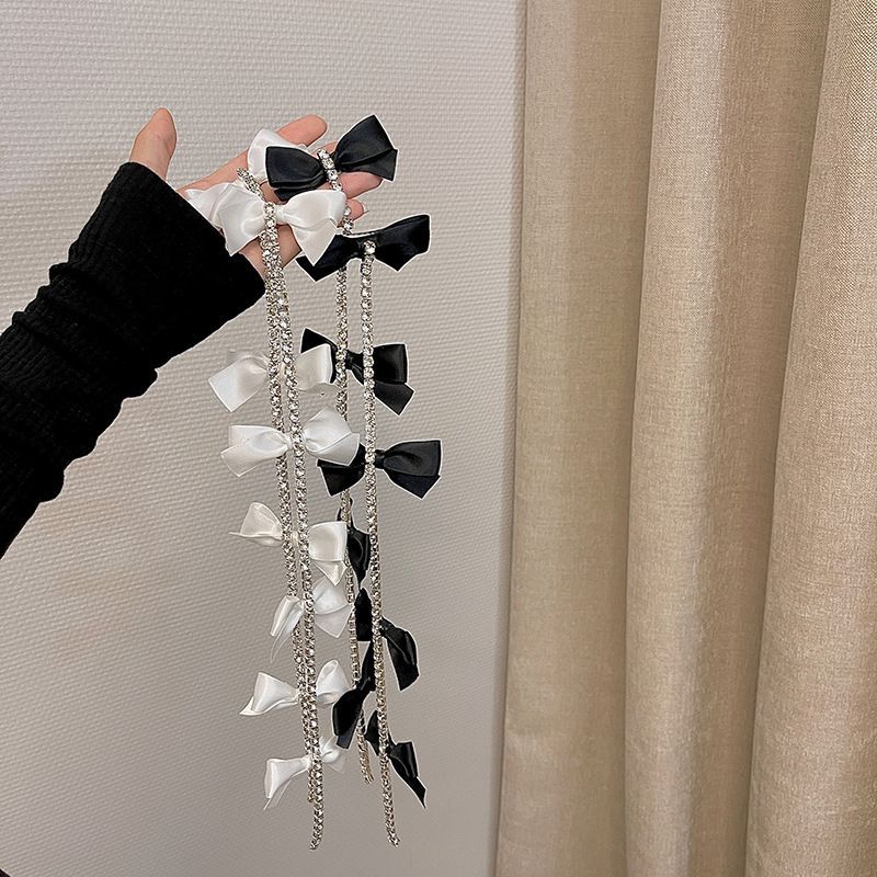 Bow Rhinestone Hair Clip