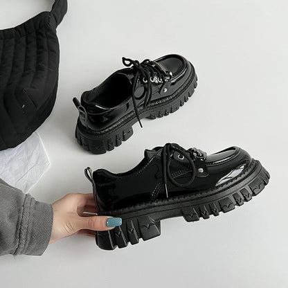 Platform Lace-Up Shoes