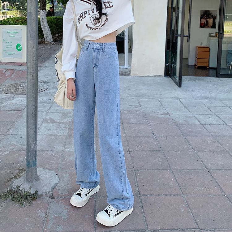 High Waist Wide Leg Jeans