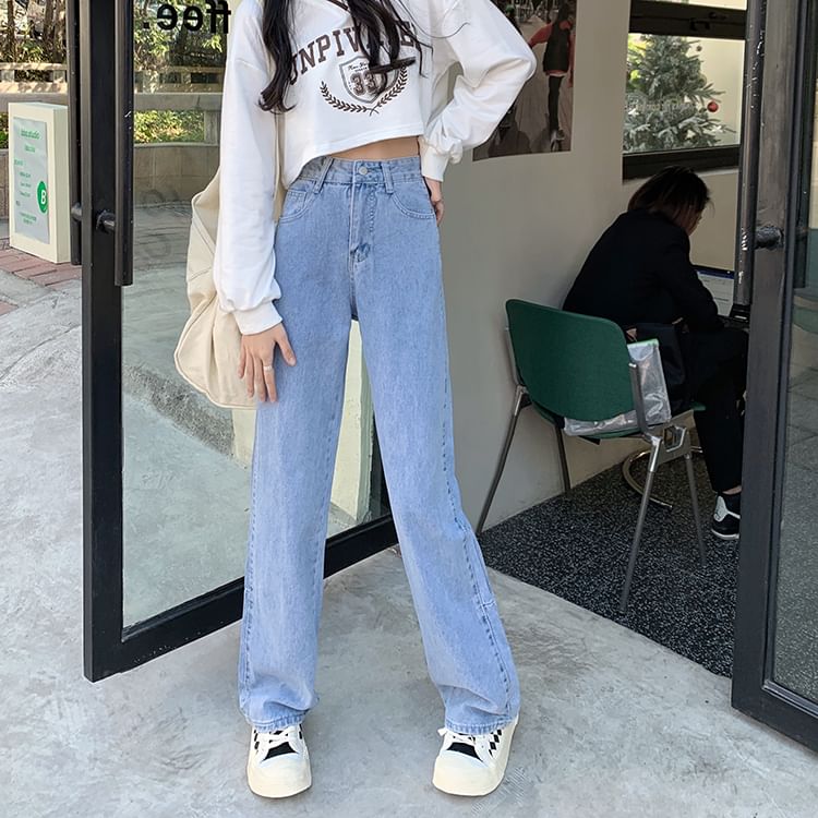 High Waist Wide Leg Jeans