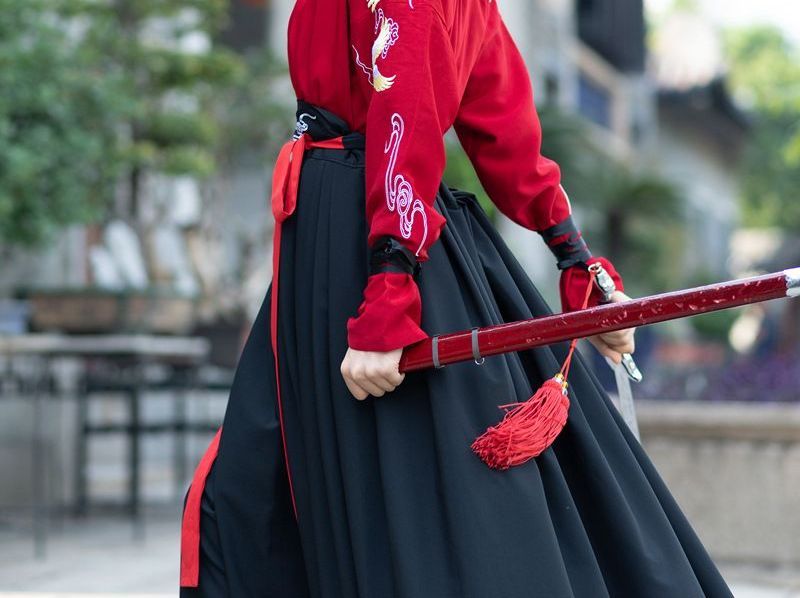 Couple Matching Set: Hanfu Top + Skirt