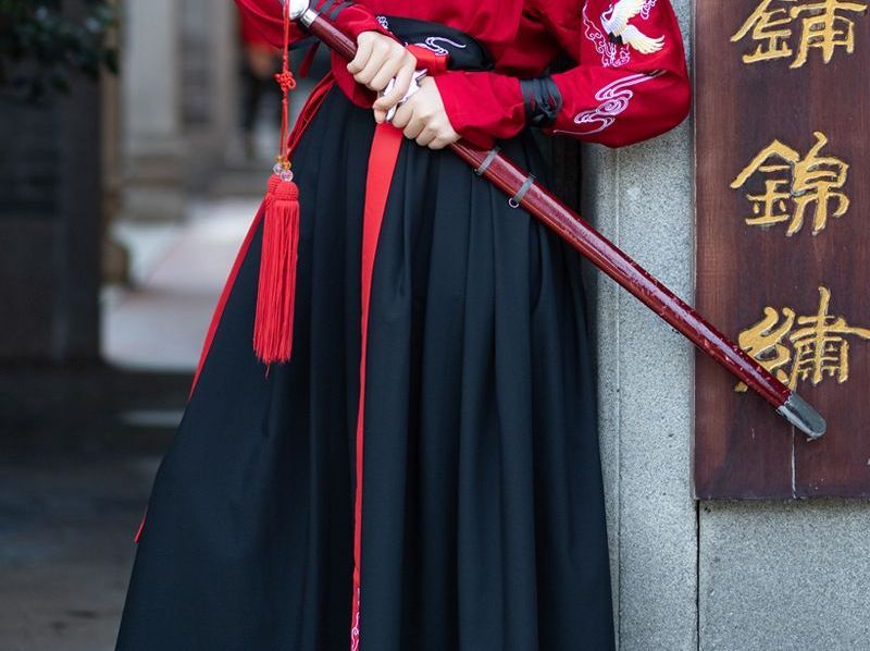 Couple Matching Set: Hanfu Top + Skirt