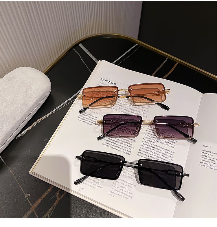 Rectangle Alloy Sunglasses