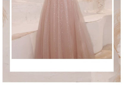 Mesh A-Line Cocktail Dress / Evening Gown