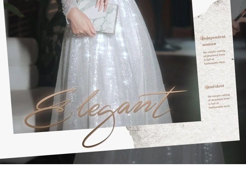 A-Line Gown Sequin Evening