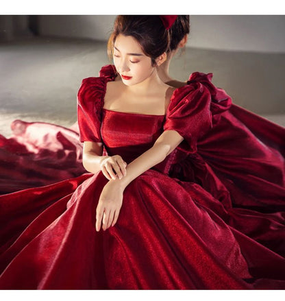 A-Line Gown Evening Square-Neck