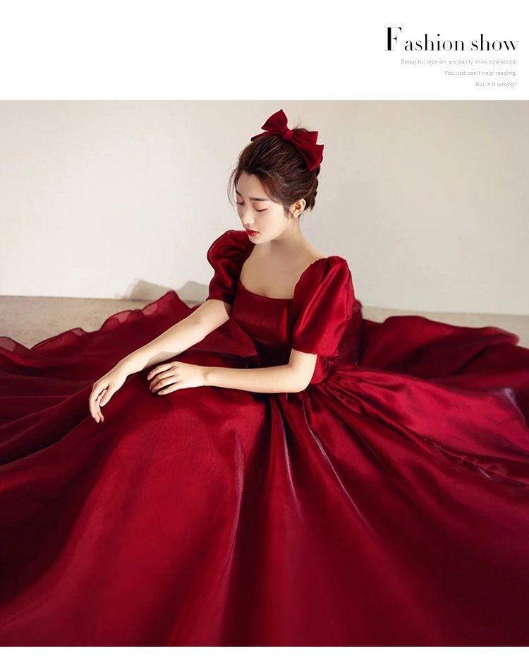 A-Line Gown Evening Square-Neck