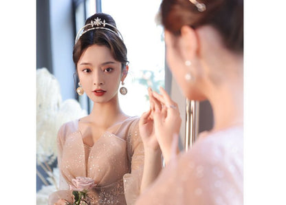 Gown A-Line Evening Glitter