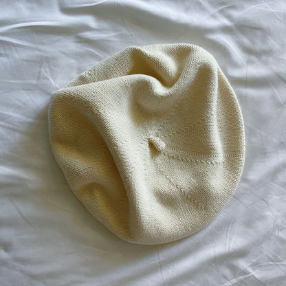 Plain Linen Cotton Beret Hat