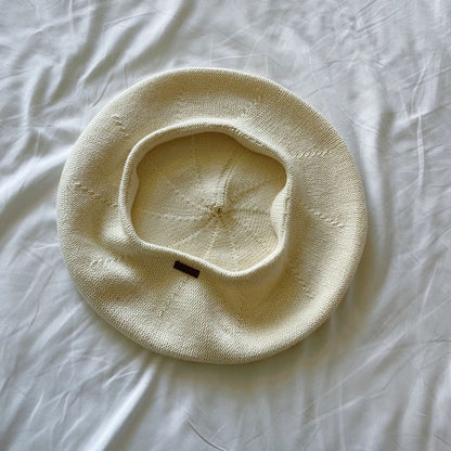 Plain Linen Cotton Beret Hat
